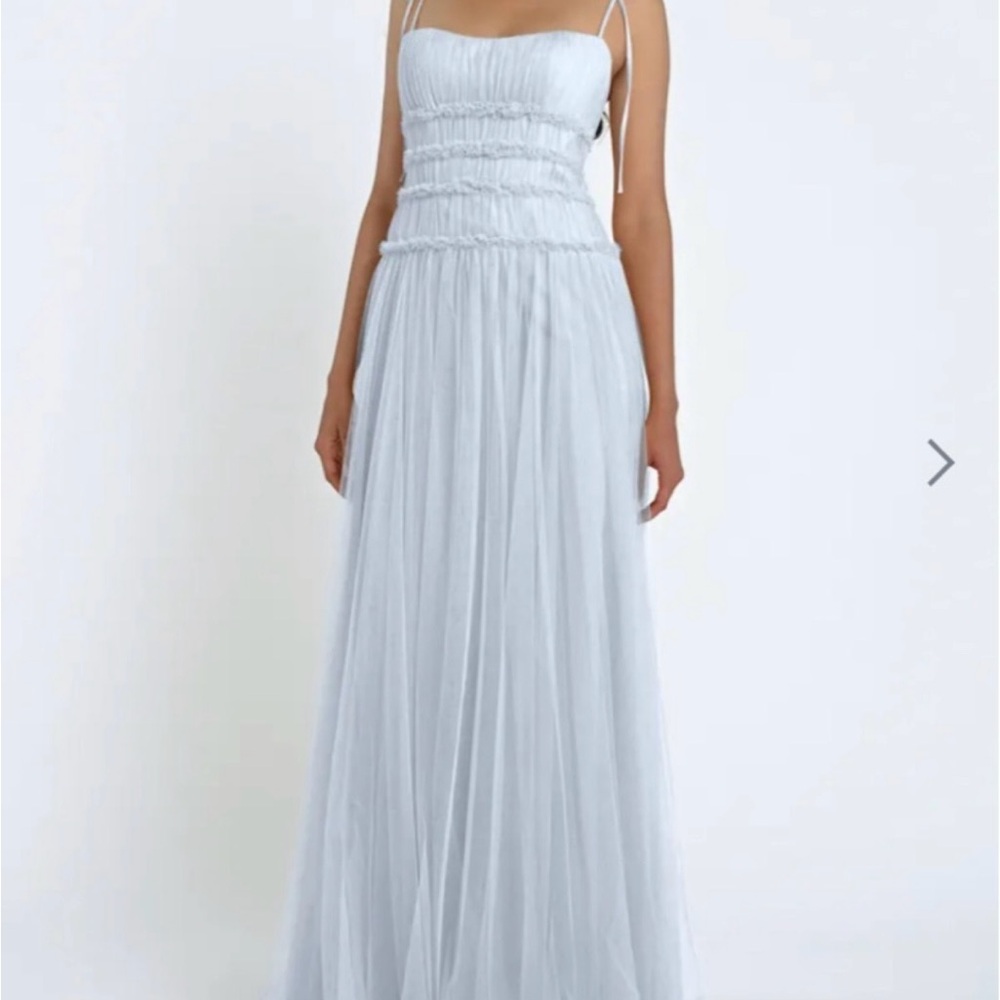 Jenny Yoo Light Blue Maxi Dress